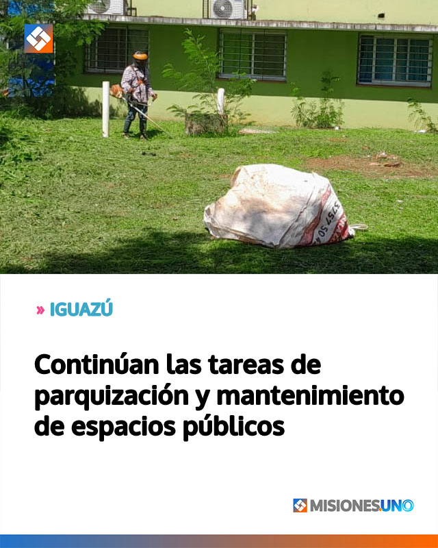 Continúan las tareas de parquización y mantenimiento de espacios públicos
