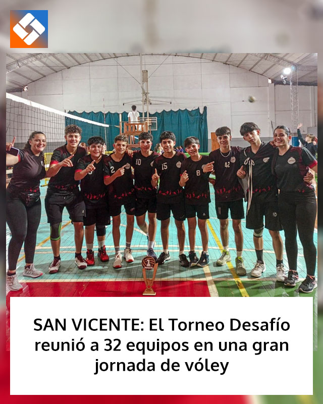 SAN VICENTE: El Torneo Desafío reunió a 32 equipos en una gran jornada de vóley