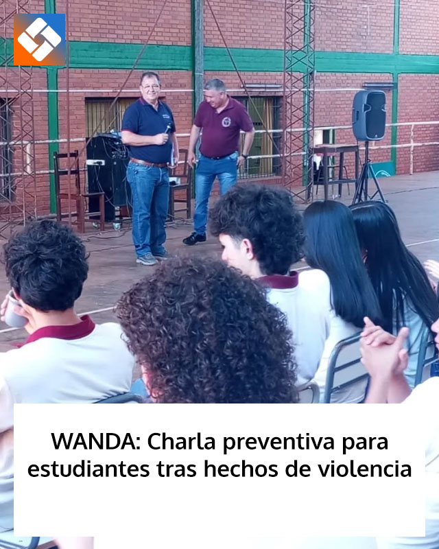 WANDA: Charla preventiva para estudiantes tras hechos de violencia