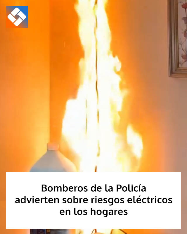 Bomberos de la Policía advierten sobre riesgos eléctricos en los hogares