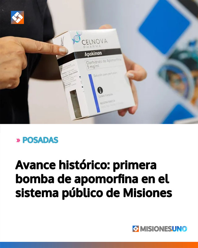 POSADAS: Avance histórico: primera bomba de apomorfina en el sistema público de Misiones