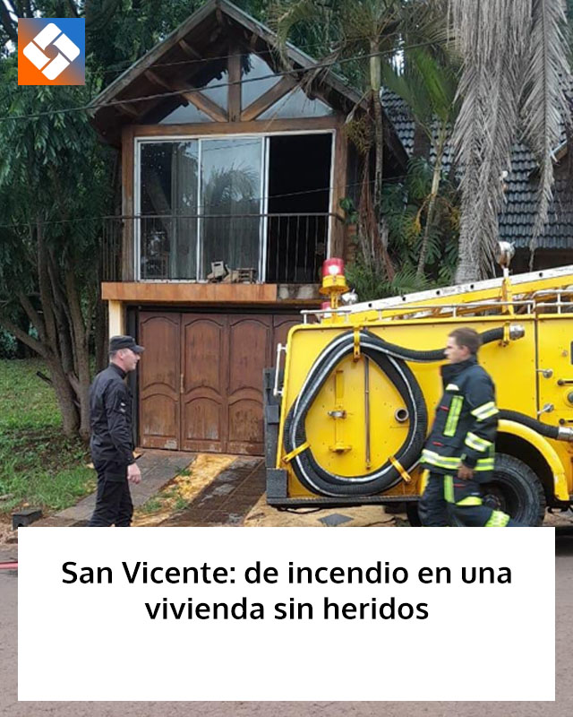 San Vicente: principio de incendio en una vivienda sin heridos