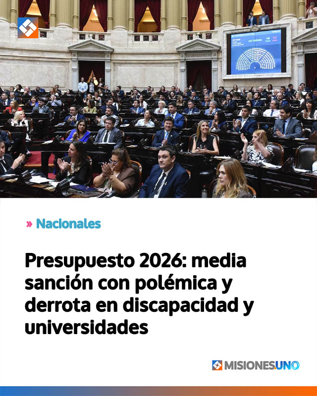Presupuesto 2026: media sanción con polémica y derrota en discapacidad y universidades
