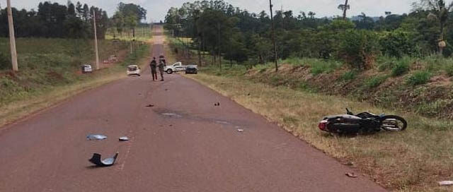 ANDRESITO: Un motociclista murió tras un choque sobre la Ruta Provincial 19