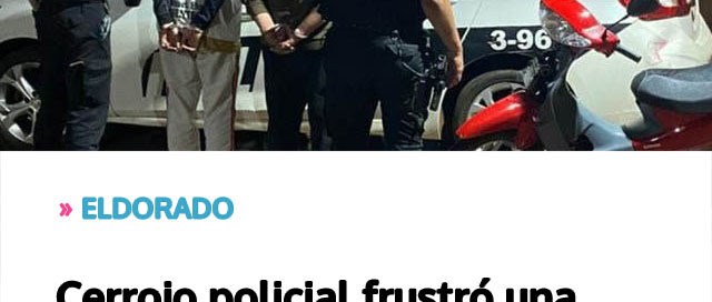 Cerrojo policial frustró una huida y permitió recuperar una motocicleta robada