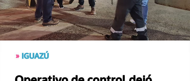 IGUAZÚ: Operativo de control dejó actas, motocicletas retenidas y fiscalización en espacios públicos