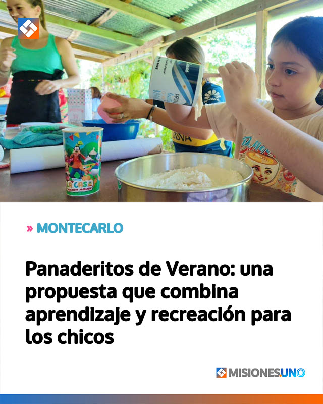 Panaderitos de Verano: una propuesta que combina aprendizaje y recreación para los chicos