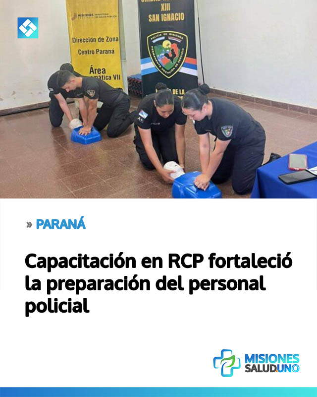 Capacitación en RCP fortaleció la preparación del personal policial