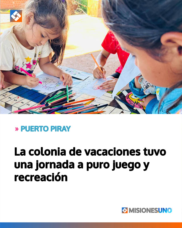 La colonia de vacaciones tuvo una jornada a puro juego y recreación