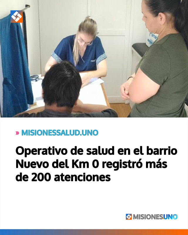 Operativo de salud en el barrio Nuevo del Km 0 registró más de 200 atenciones