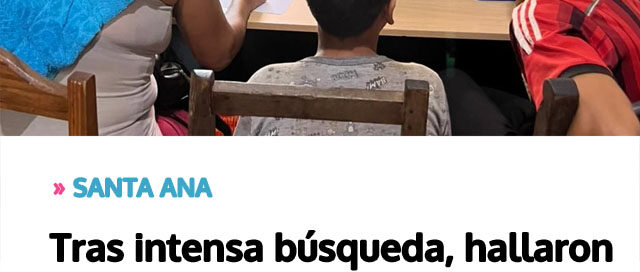 Tras intensa búsqueda, hallaron a los dos adolescentes que estaban desaparecidos y ya están con su madre