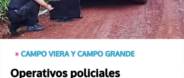 Operativos policiales permitieron detención y recuperación de bienes robados