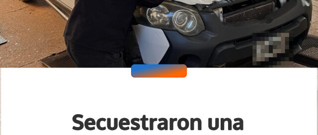 Secuestraron una camioneta con presuntas adulteraciones en el chasis en San Vicente