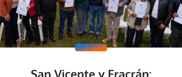 San Vicente y Fracrán: entregaron 105 títulos de propiedad y 42 permisos de ocupación