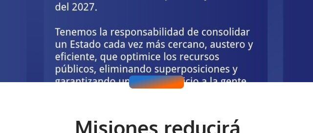 Misiones reducirá ministerios y reorganizará áreas del Gobierno para el Presupuesto 2027